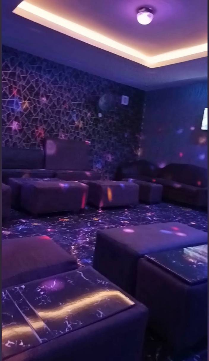 Club seating area at De Blue Nile Wave Hotel