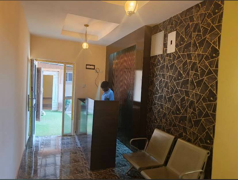 Interior corridor and seating