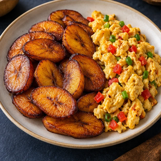 Representative image of plantain and egg